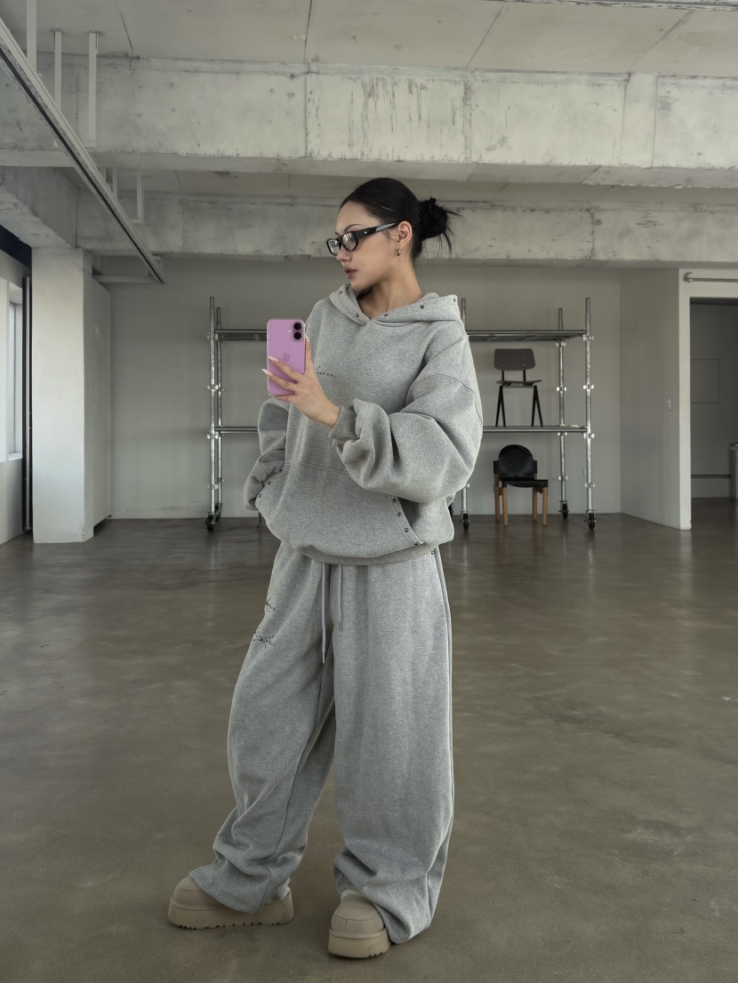 NUEUN東大門㊣代購女士新款25秋冬真品人氣推薦職業休閑褲加絨NUEUN/SEEOT休閑褲