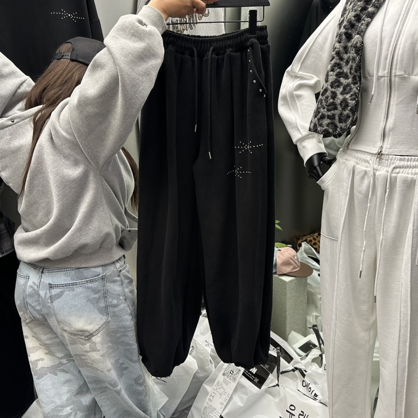 NUEUN東大門㊣代購女士新款25秋冬真品人氣推薦職業休閑褲加絨NUEUN/SEEOT休閑褲圖色2