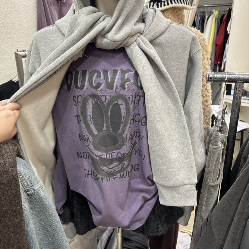 MAGOT東大門㊣代購女裝新款25秋冬休閑真品熱賣推薦長袖T恤IIIΛGOT/MAGOT長袖T恤圖色3