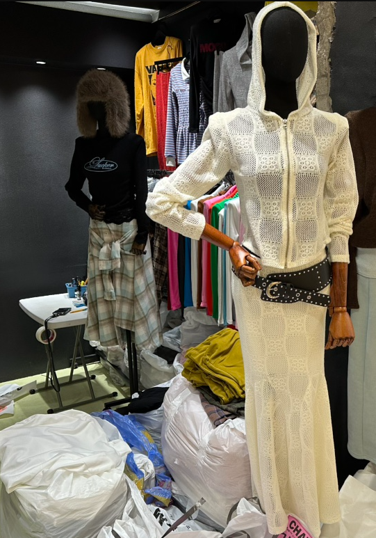 CHAVI東大門㊣代購女士新品休閑人氣25秋冬套裝不含腰帶兩件套CHAVI套裝圖色1