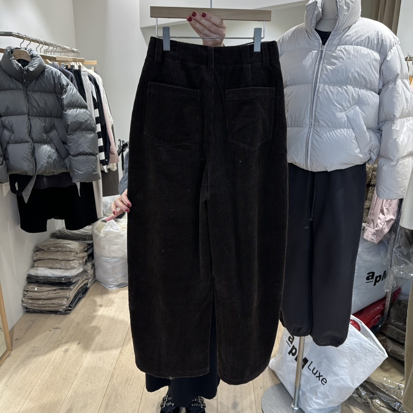 MARANT韓國代購㊣女士新品人氣25秋冬時尚熱賣休閑褲燈芯絨MARANT休閑褲