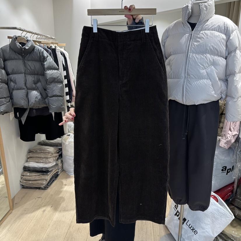 MARANT韓國代購㊣女士新品人氣25秋冬時尚熱賣休閑褲燈芯絨MARANT休閑褲圖色2