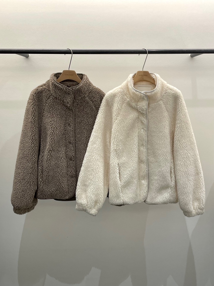 OBSESS韓國代購㊣女裝新品休閑推薦25秋冬真品人氣夾克羊毛OBSESS/EARLY BIRD夾克