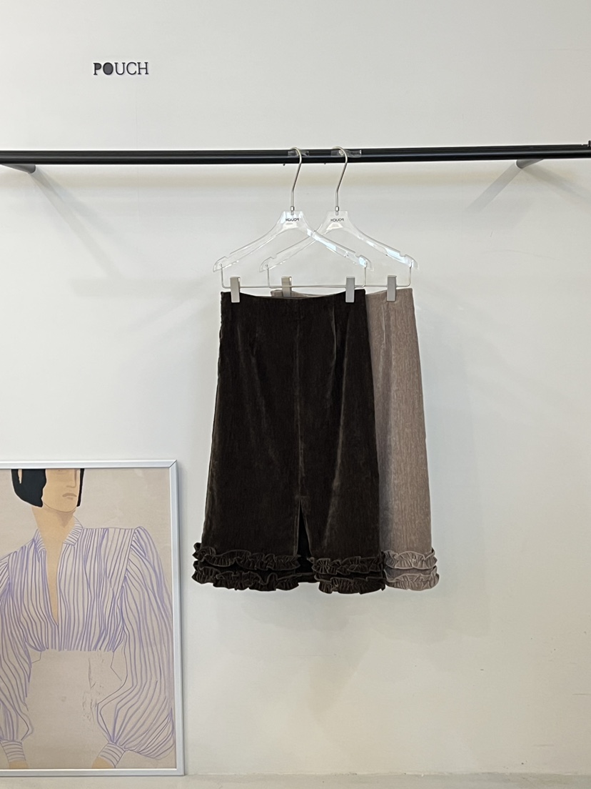 POUCH東大門㊣代購女裝新品25秋冬休閑真品熱賣人氣時尚長裙POUCH長裙