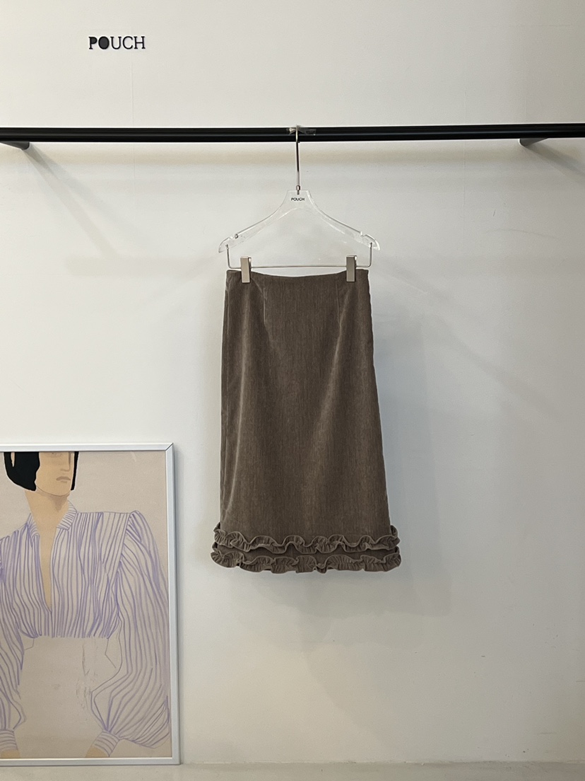 POUCH東大門㊣代購女裝新品25秋冬休閑真品熱賣人氣時尚長裙POUCH長裙
