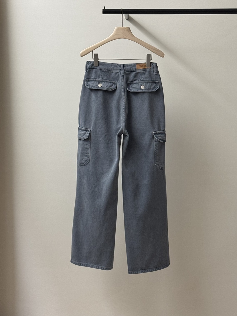 LONG PEAK韓國代購㊣女裝新品25秋冬熱賣推薦人氣牛仔褲加絨LONG PEAK牛仔褲