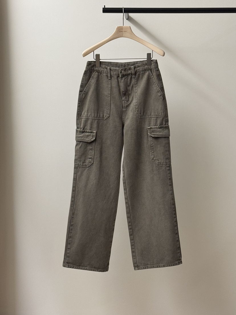 LONG PEAK韓國代購㊣女裝新品25秋冬熱賣推薦人氣牛仔褲加絨LONG PEAK牛仔褲圖色2