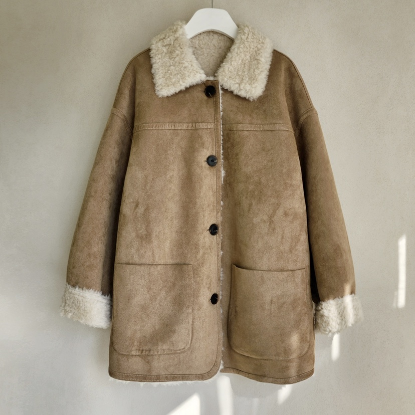 LA BLOOM東大門㊣代購女士新品熱賣職業25秋冬人氣短款大衣La Bloom短款大衣圖色1