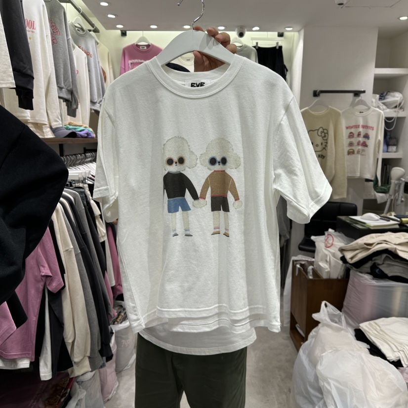 EVE東大門㊣實拍女士新款推薦時尚人氣熱賣休閑職業25秋冬T恤EVET恤圖色1