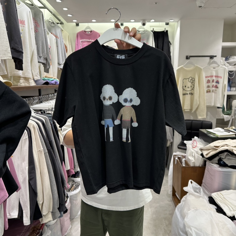 EVE東大門㊣實拍女士新款推薦時尚人氣熱賣休閑職業25秋冬T恤EVET恤圖色3