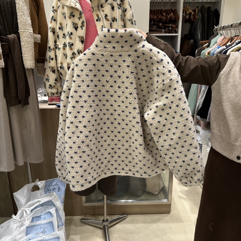 MELO東大門㊣代購女裝新款人氣真品職業休閑推薦25秋冬夾克絨MELO夾克