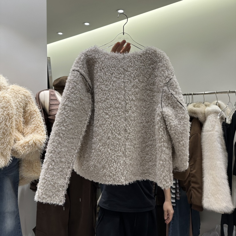 BAIE.38東大門㊣實拍女裝新品職業人氣推薦短款大衣羊毛雙面BAIE.38短款大衣