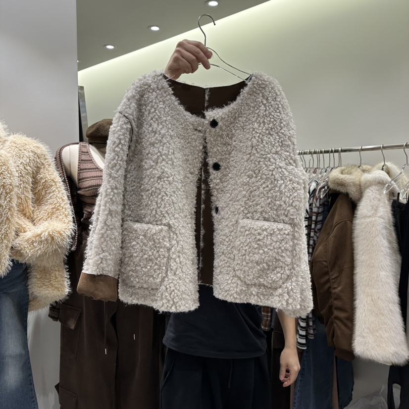 BAIE.38東大門㊣實拍女裝新品職業人氣推薦短款大衣羊毛雙面BAIE.38短款大衣圖色2