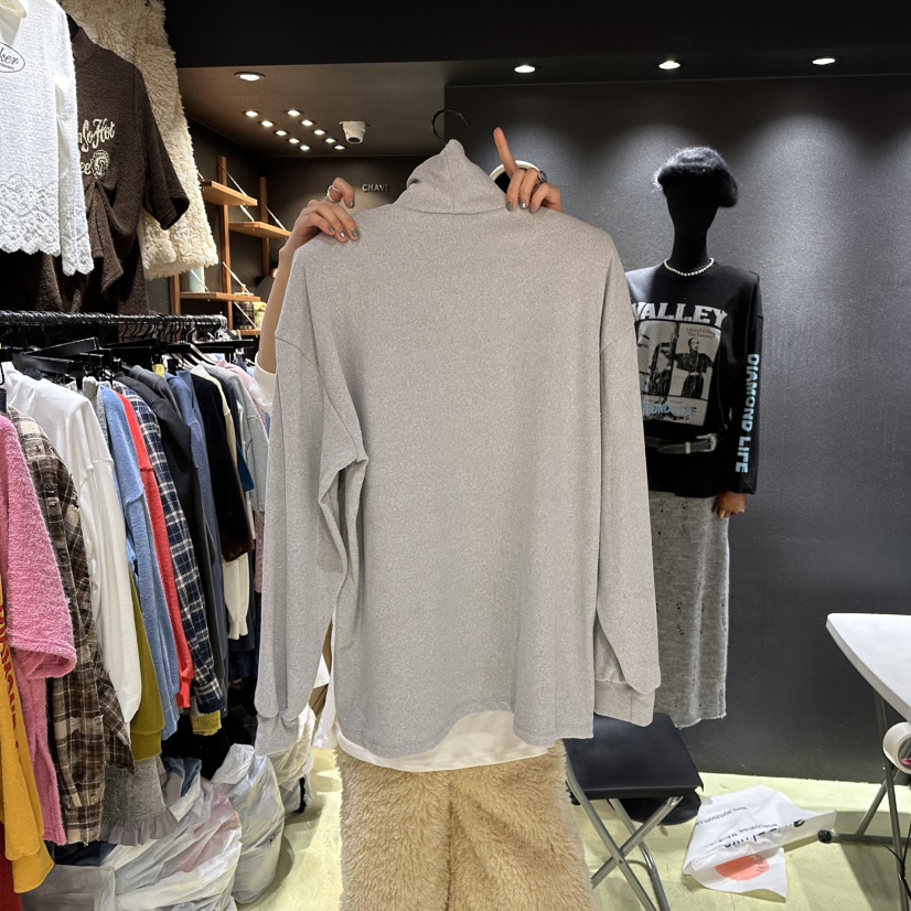 CHAVI韓國代購㊣女裝新品熱賣推薦人氣25秋冬休閑職業長袖T恤CHAVI長袖T恤