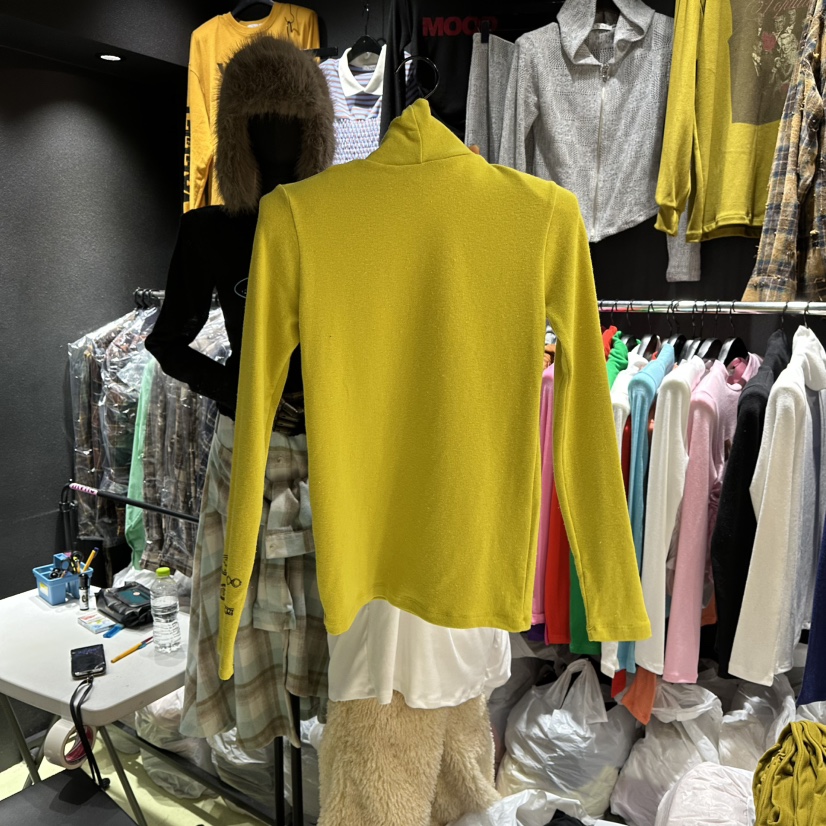 CHAVI韓國直郵㊣女裝新款休閑25秋冬時尚熱賣推薦真品長袖T恤CHAVI長袖T恤