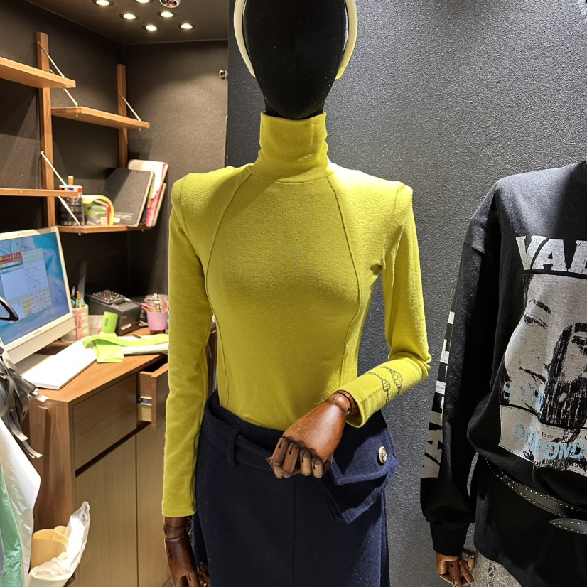 CHAVI韓國直郵㊣女裝新款休閑25秋冬時尚熱賣推薦真品長袖T恤CHAVI長袖T恤