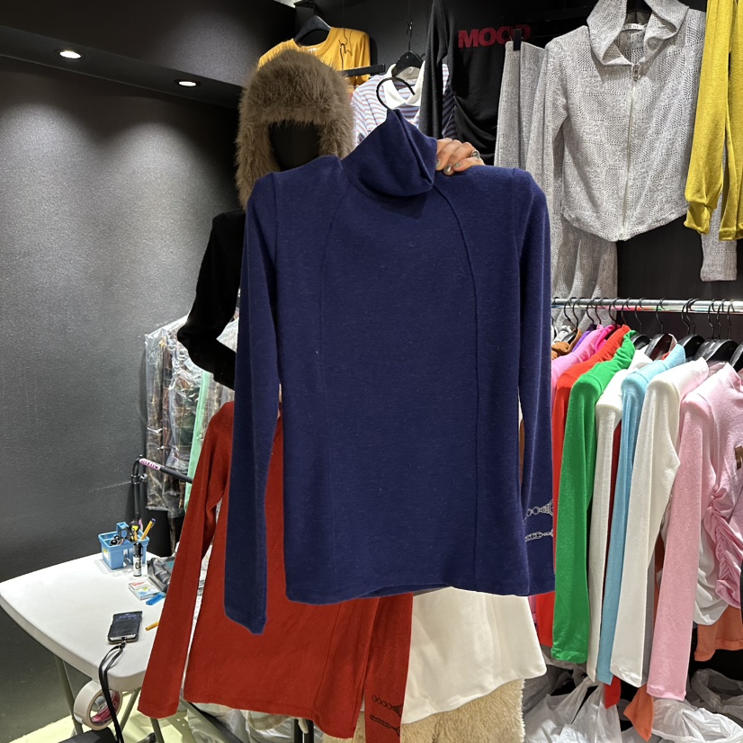 CHAVI韓國直郵㊣女裝新款休閑25秋冬時尚熱賣推薦真品長袖T恤CHAVI長袖T恤圖色3