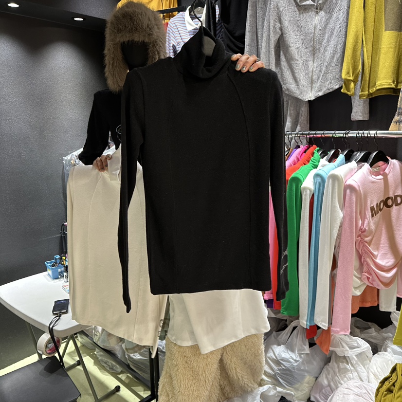 CHAVI韓國直郵㊣女裝新款休閑25秋冬時尚熱賣推薦真品長袖T恤CHAVI長袖T恤圖色4