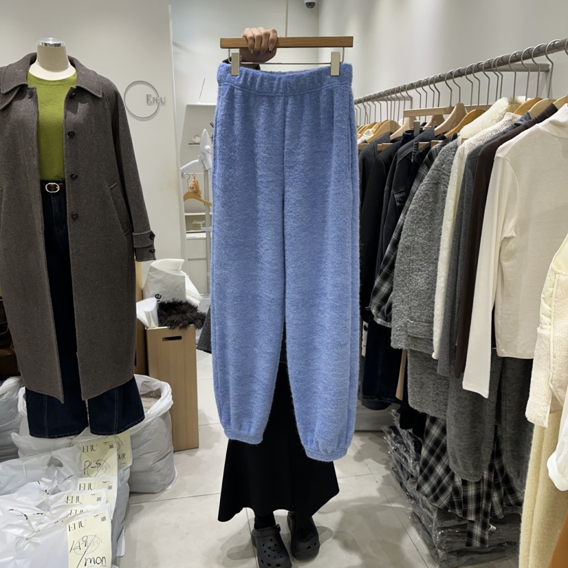 EN.U韓國直郵㊣女士新品休閑職業時尚25秋冬真品休閑褲泰迪熊EN.U休閑褲圖色2