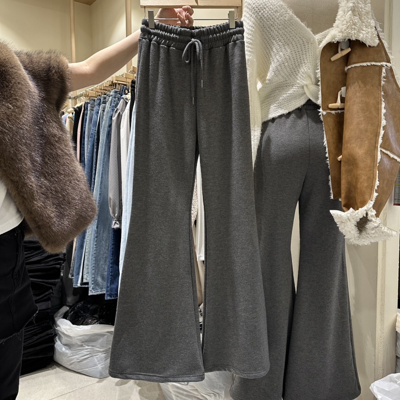 VINTAGE VIBE東大門㊣代購女裝新款人氣推薦休閑褲羊毛柔軟VINTAGE VIBE休閑褲圖色1