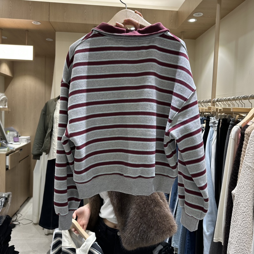 VINTAGE VIBE東大門㊣直郵女裝新款休閑時尚推薦25秋冬衛衣加絨VINTAGE VIBE衛衣