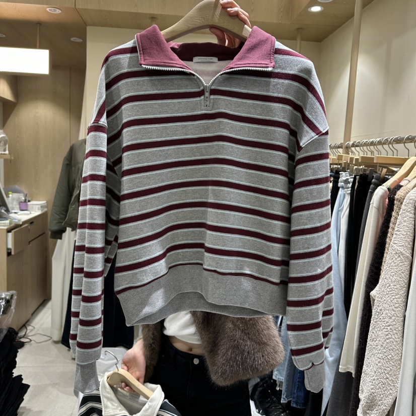 VINTAGE VIBE東大門㊣直郵女裝新款休閑時尚推薦25秋冬衛衣加絨VINTAGE VIBE衛衣圖色2