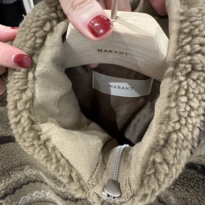 MARANT韓國代購㊣女士新品人氣熱賣真品職業25秋冬夾克毛絨拉鏈MARANT夾克