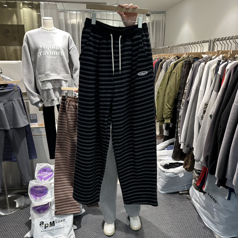 THE LOT東大門㊣代購女士新款真品25秋冬人氣休閑休閑褲加絨THE LOT/	LOT休閑褲圖色2