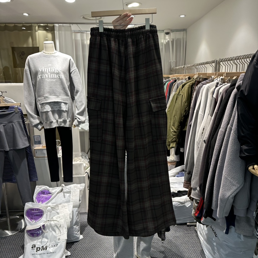 THE LOT韓國代購㊣女裝新款時尚25秋冬休閑職業熱賣休閑褲THE LOT/	LOT休閑褲