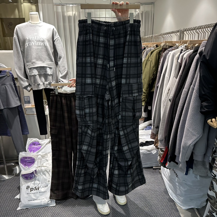 THE LOT韓國代購㊣女裝新款時尚25秋冬休閑職業熱賣休閑褲THE LOT/	LOT休閑褲圖色1