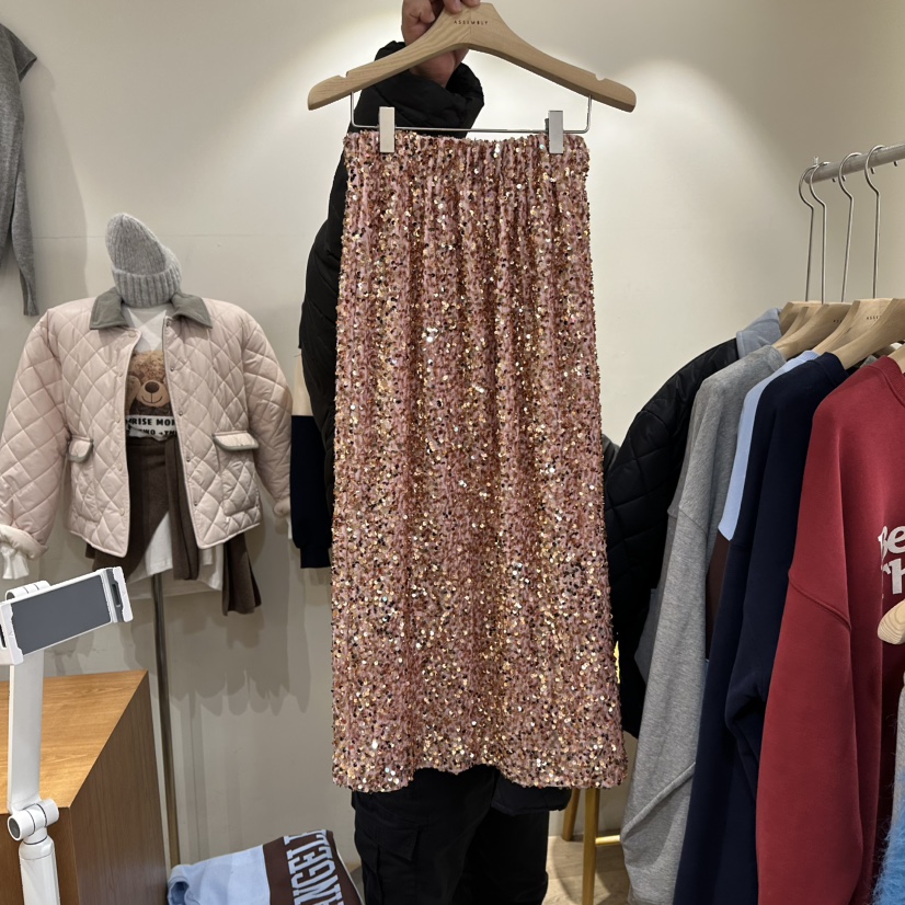 ASSEMBLY東大門㊣直郵女裝新品真品熱賣人氣休閑職業時尚長裙ASSEMBLY長裙圖色1