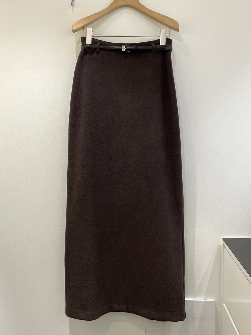 OBSESS東大門㊣實拍女裝新款25秋冬推薦熱賣長裙含腰帶羊毛OBSESS/EARLY BIRD長裙圖色2