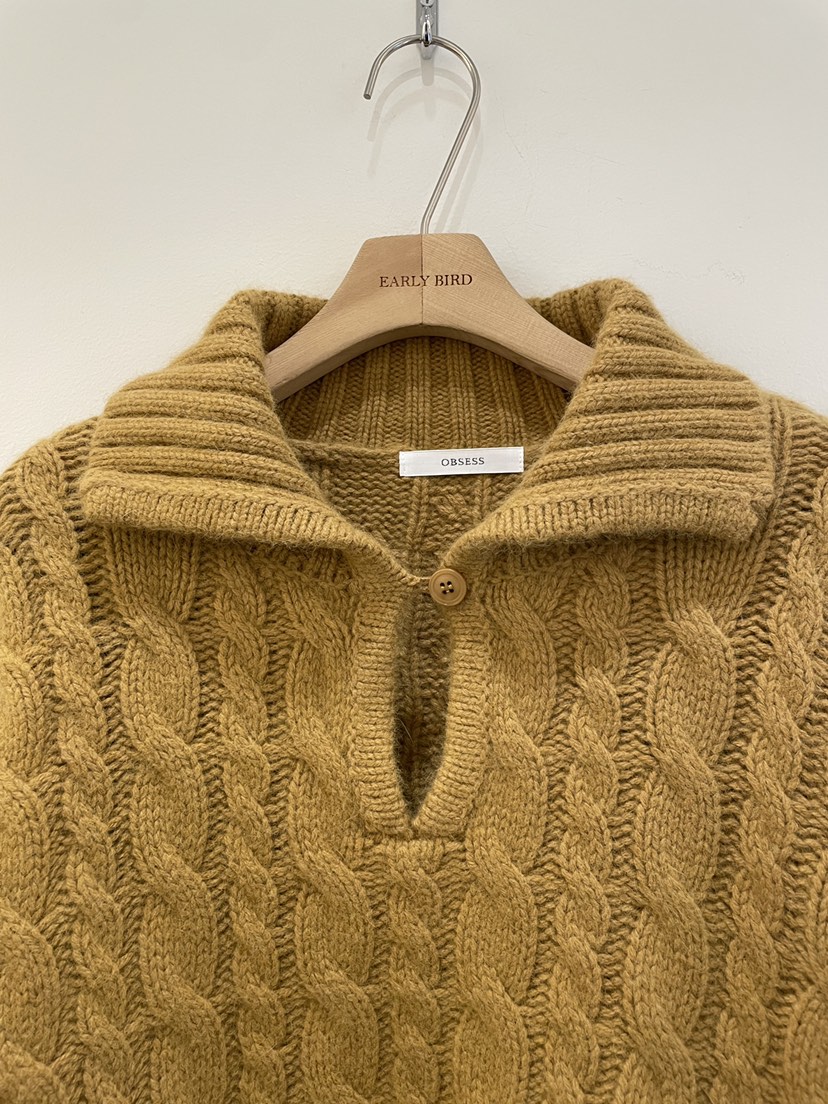 OBSESS韓國代購㊣女裝新品推薦人氣真品休閑25秋冬熱賣針織衫OBSESS/EARLY BIRD針織衫