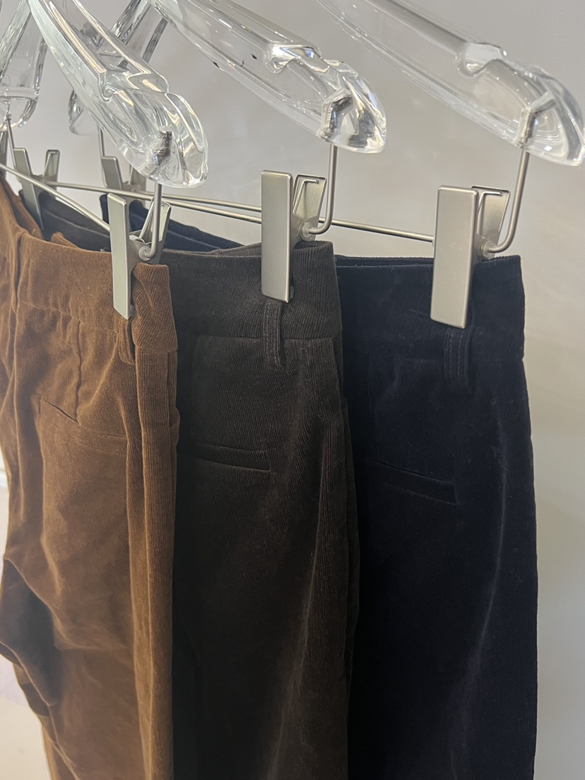 POUCH韓國直郵㊣女士新款時尚熱賣職業休閑人氣休閑褲燈芯絨POUCH休閑褲