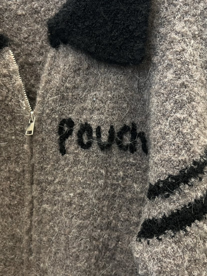 POUCH東大門㊣直郵女士新款休閑25秋冬職業時尚推薦真品針織衫POUCH針織衫