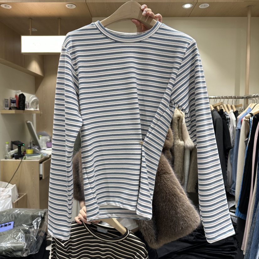 VINTAGE VIBE東大門㊣直郵女裝新款休閑推薦時尚人氣長袖T恤VINTAGE VIBE長袖T恤圖色1