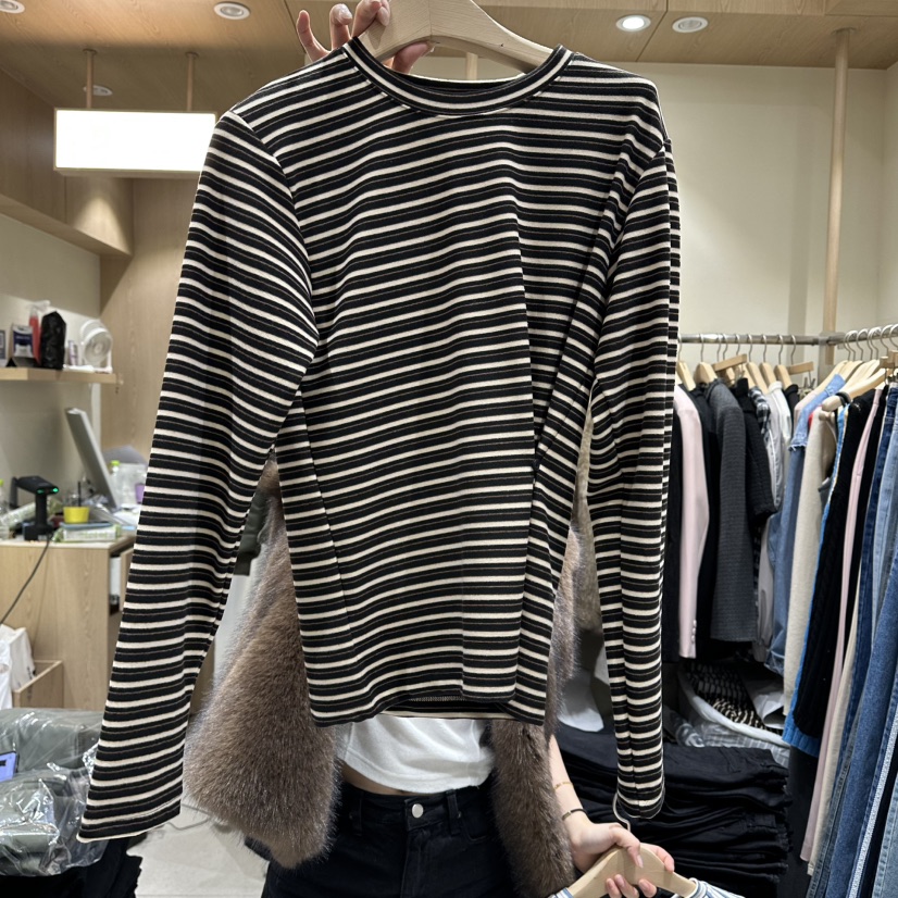 VINTAGE VIBE東大門㊣直郵女裝新款休閑推薦時尚人氣長袖T恤VINTAGE VIBE長袖T恤圖色2