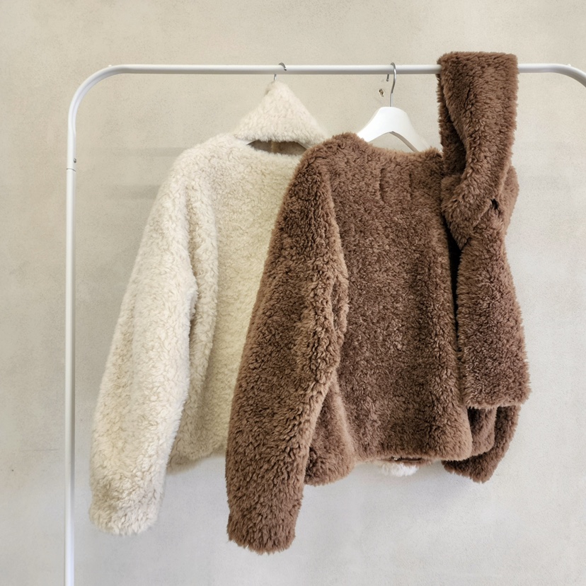 LA BLOOM東大門㊣直郵女裝新品真品推薦休閑短款大衣含圍巾La Bloom短款大衣