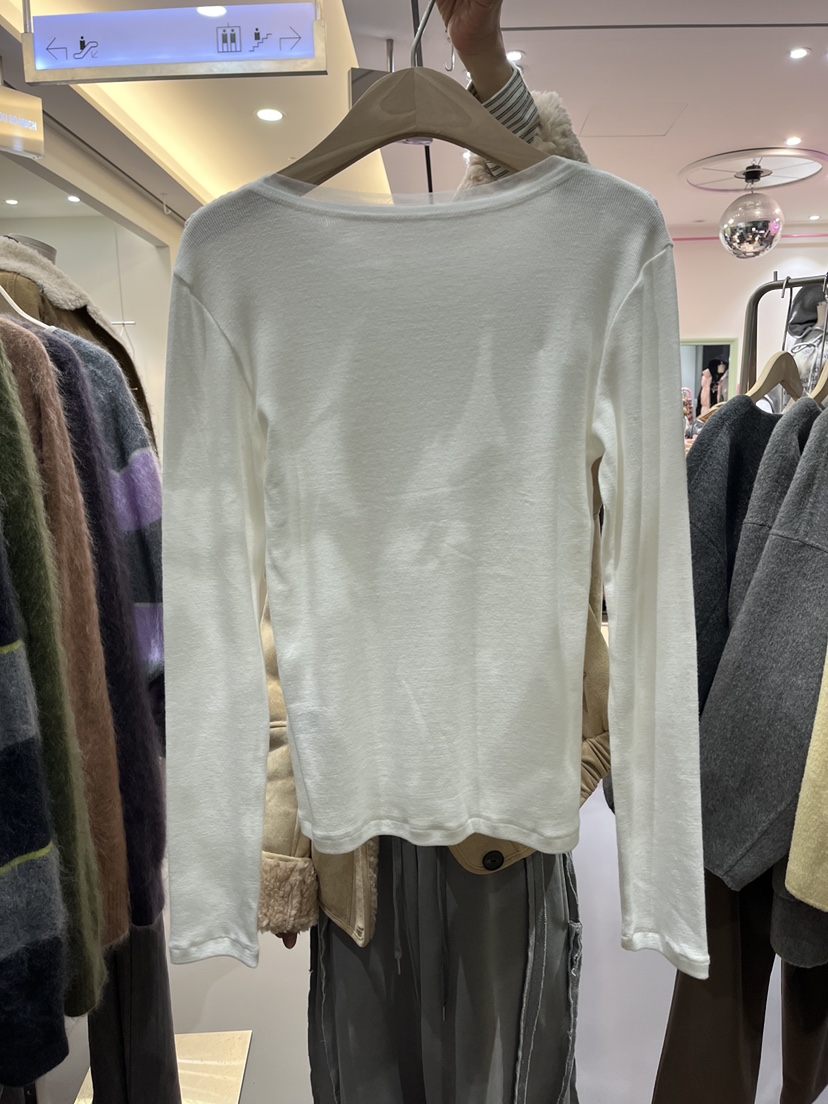 LA BLOOM東大門㊣代購女裝新品推薦25秋冬時尚長袖T恤柔軟La Bloom長袖T恤