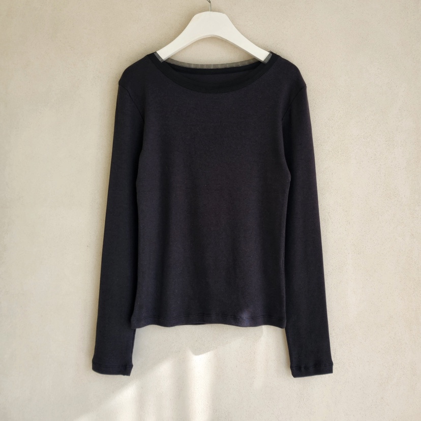 LA BLOOM東大門㊣代購女裝新品推薦25秋冬時尚長袖T恤柔軟La Bloom長袖T恤圖色2