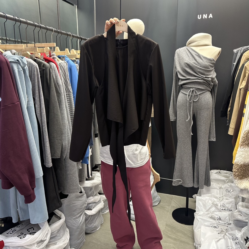 UNA/THE MAY韓國直郵㊣女士新款熱賣休閑25秋冬襯衫蕾絲衫THEMAY/UNA襯衫/蕾絲衫圖色2