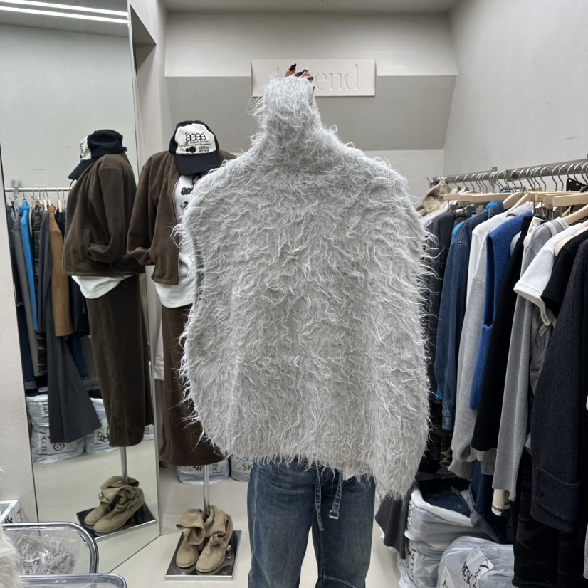 ASCEND東大門㊣代購女士新款25秋冬職業休閑時尚馬甲羊駝毛ASCEND馬甲