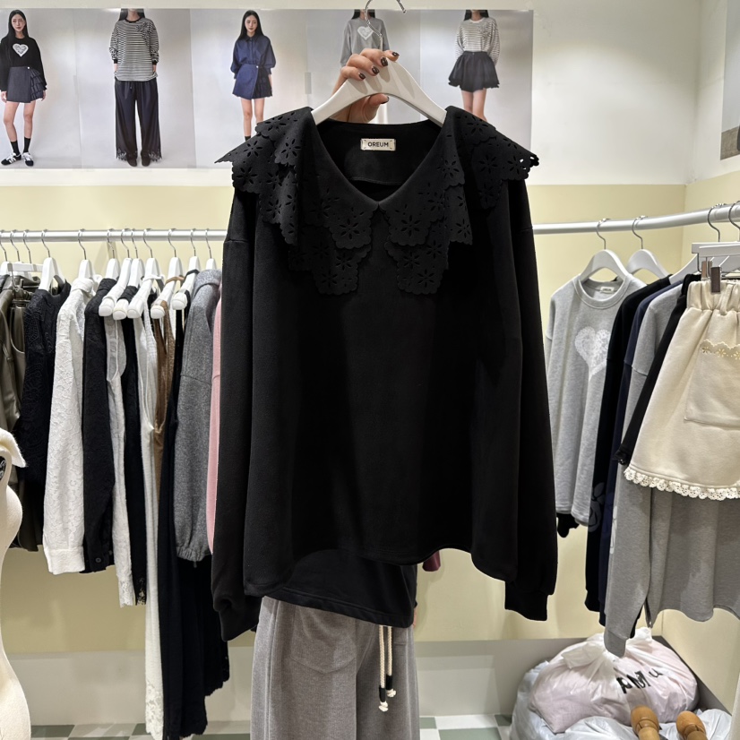 OREUM東大門㊣代購女裝新款真品職業25秋冬推薦熱賣休閑衛衣OREUM衛衣圖色3