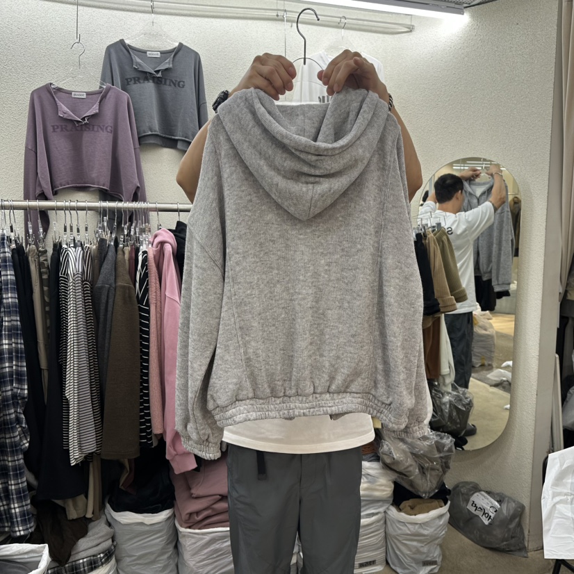 MAGOT韓國直郵㊣女裝新款人氣推薦休閑25秋冬夾克假兩件羊毛拉鏈IIIΛGOT/MAGOT夾克