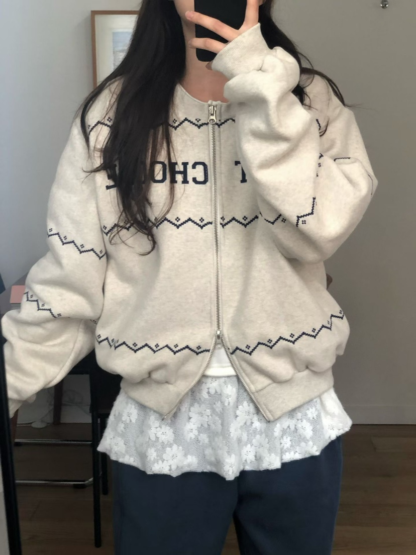 ONDO-P東大門㊣直郵女士新品人氣真品25秋冬休閑推薦職業衛衣ONDO-P衛衣圖色2