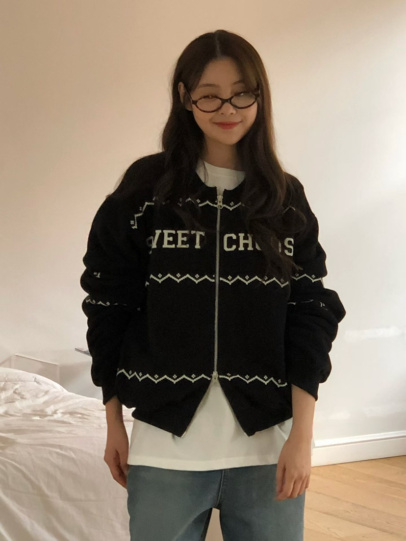 ONDO-P東大門㊣直郵女士新品人氣真品25秋冬休閑推薦職業衛衣ONDO-P衛衣圖色3