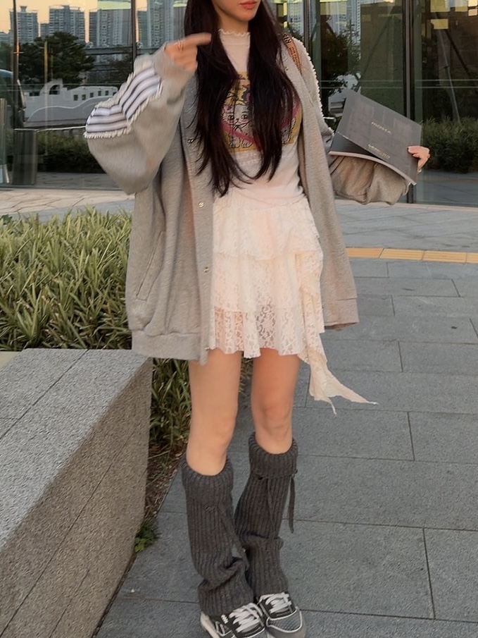 PALETTE-Q韓國直郵㊣女士新款熱賣休閑真品25秋冬裙褲系帶PALETTE裙褲