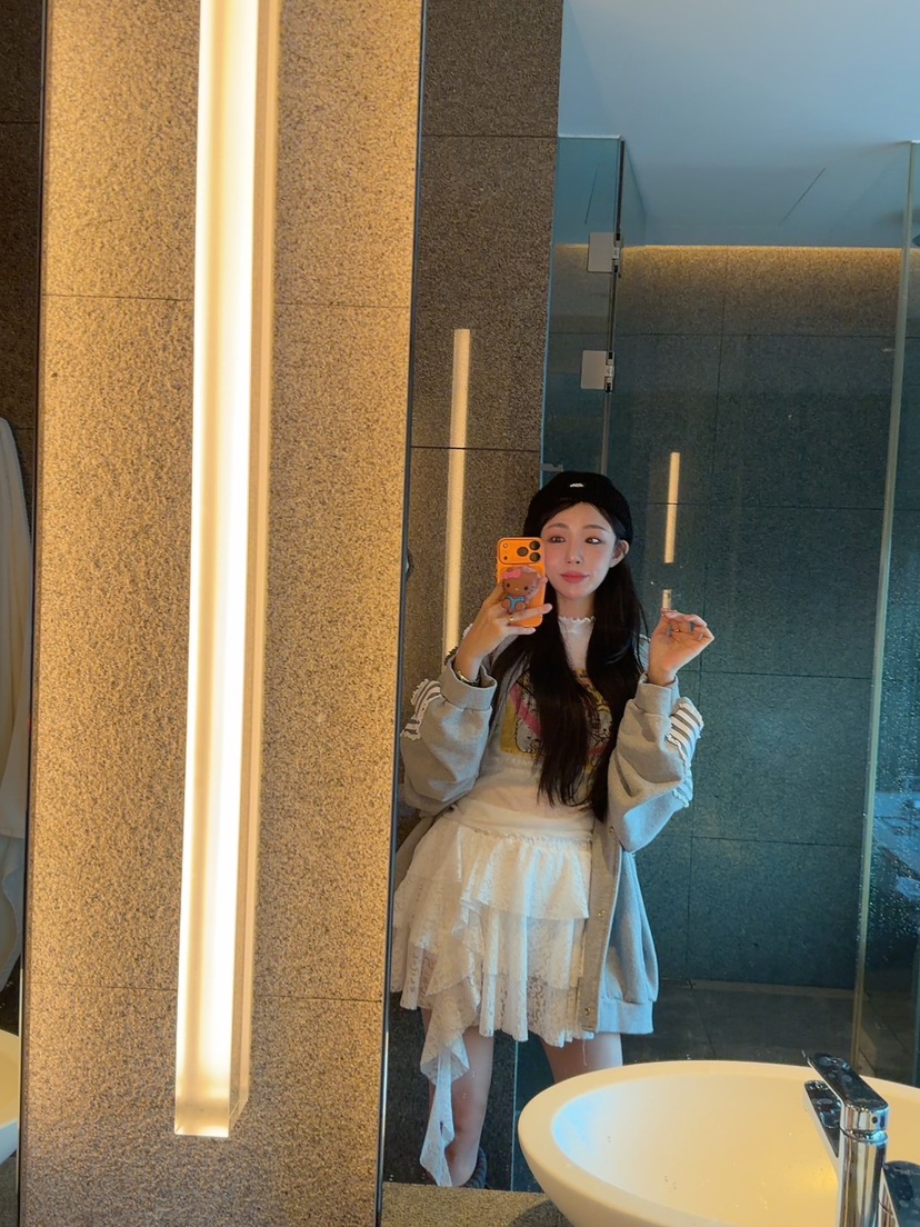 PALETTE-Q韓國直郵㊣女士新款熱賣休閑真品25秋冬裙褲系帶PALETTE裙褲