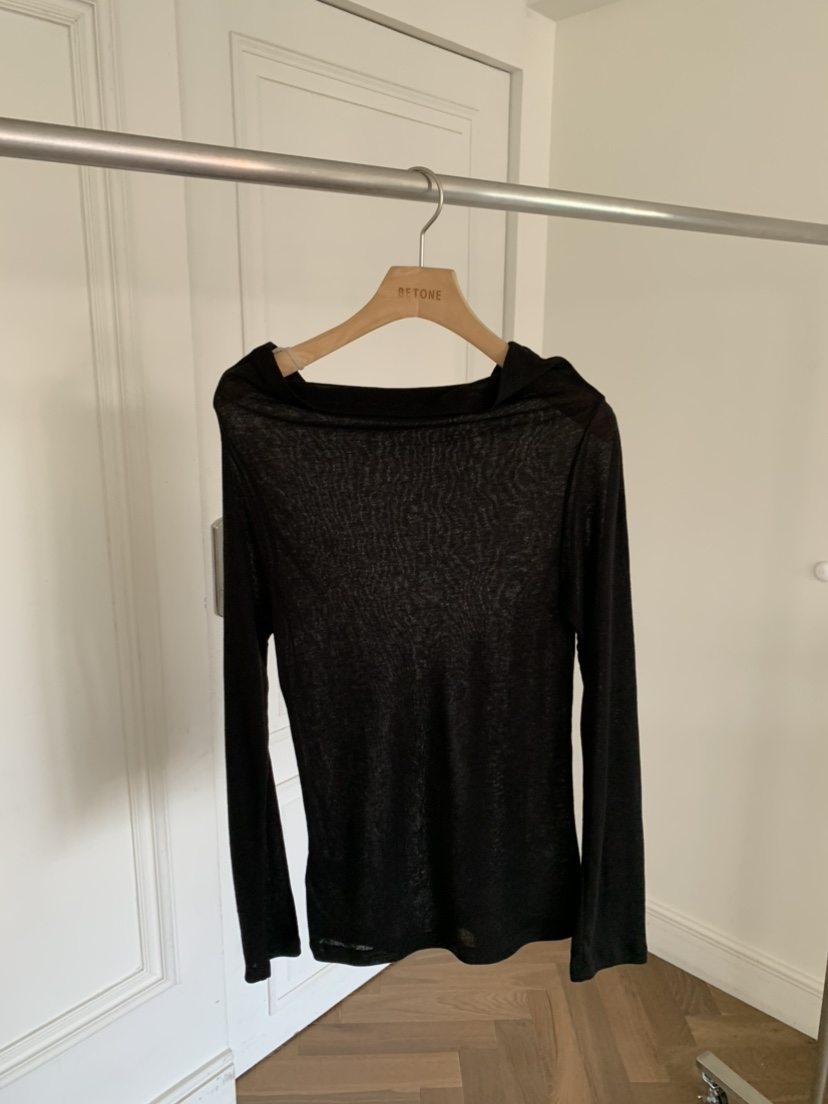 BETONE韓國直郵㊣女士新品人氣25秋冬職業真品時尚長袖T恤透明BETONE長袖T恤圖色3