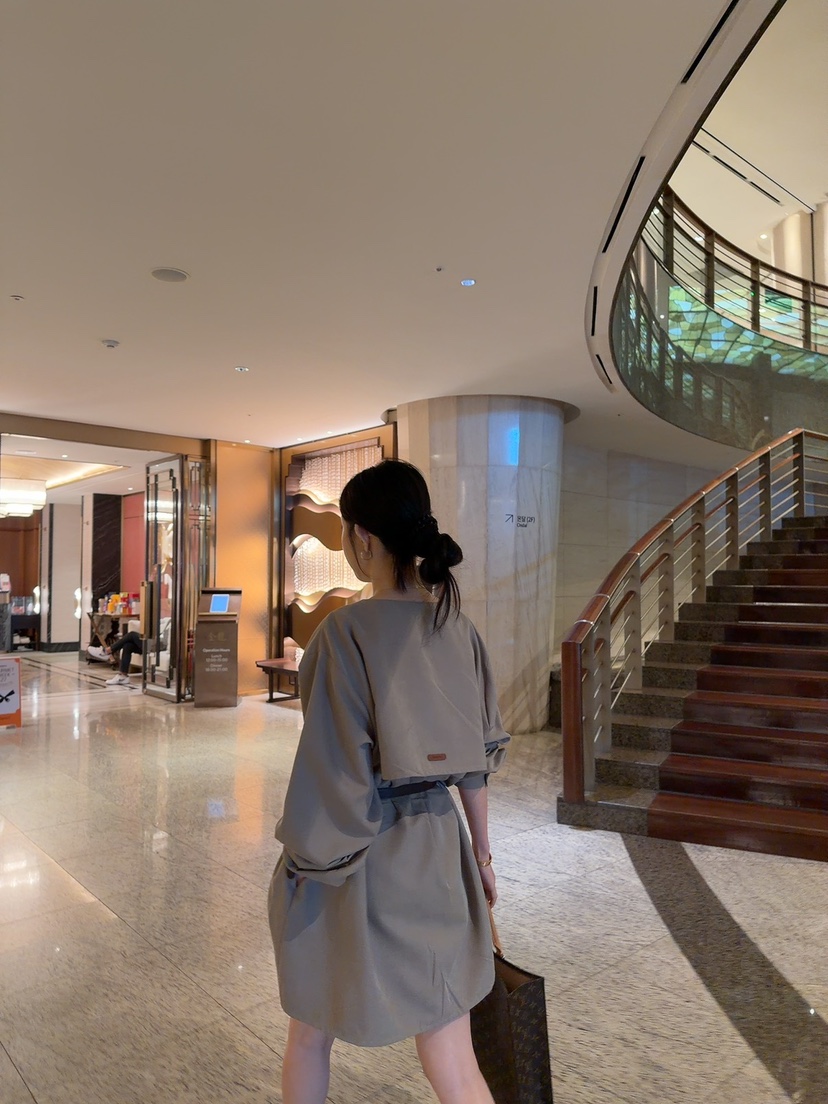 PALETTE-Q韓國代購㊣女士新品人氣休閑時尚推薦連衣裙含腰帶PALETTE連衣裙